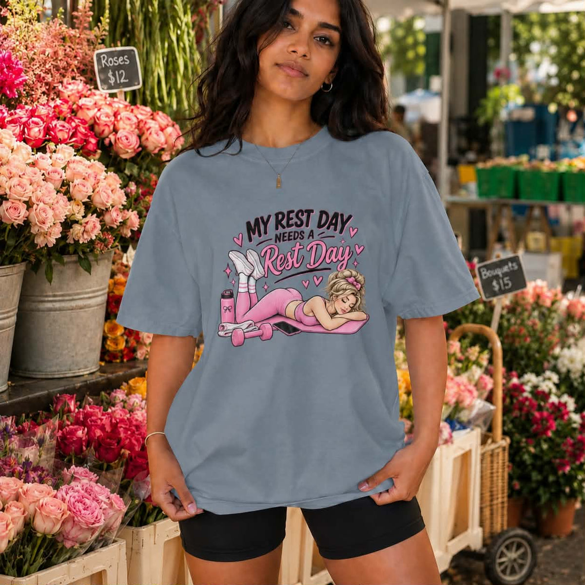 Rest Day Tee — "My Rest Day Needs a Rest Day" Workout Recovery T-Shirt