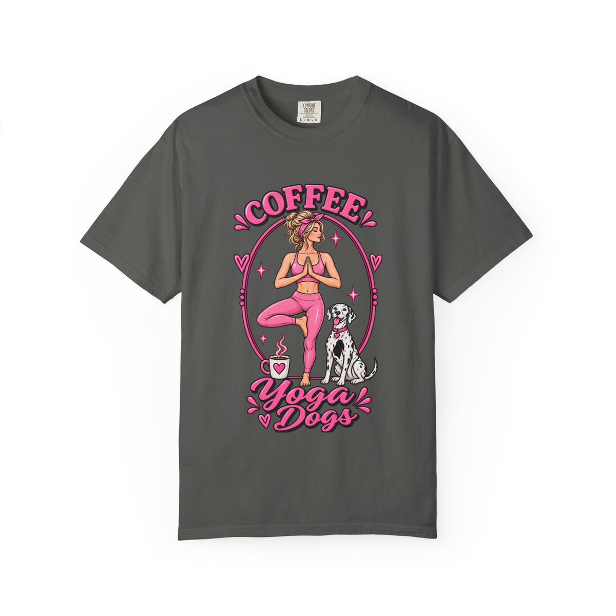 Coffee Yoga Dogs T-Shirt