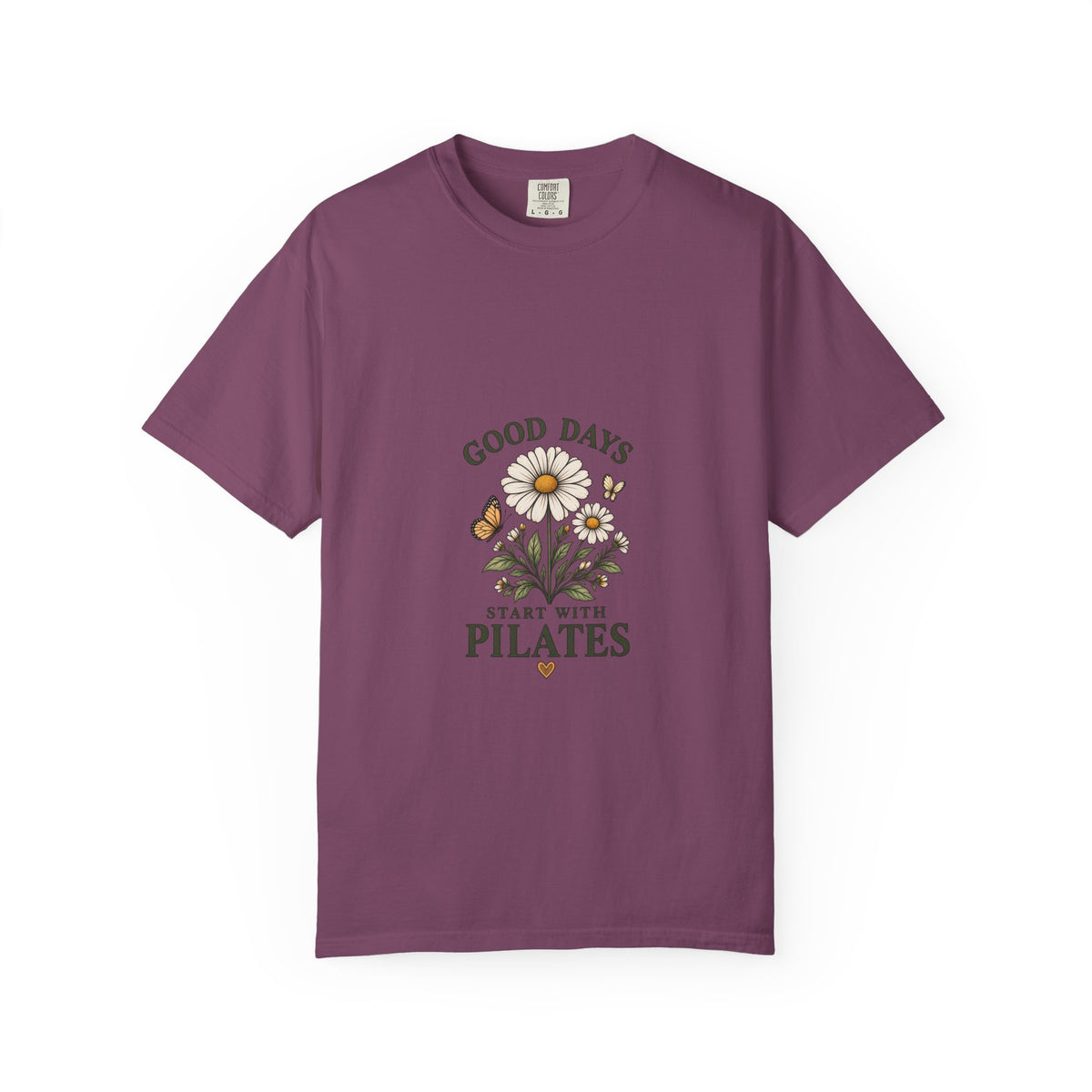 Good Days Start With Pilates Floral Fitness Tee  — Pilates Daisy T-Shirt