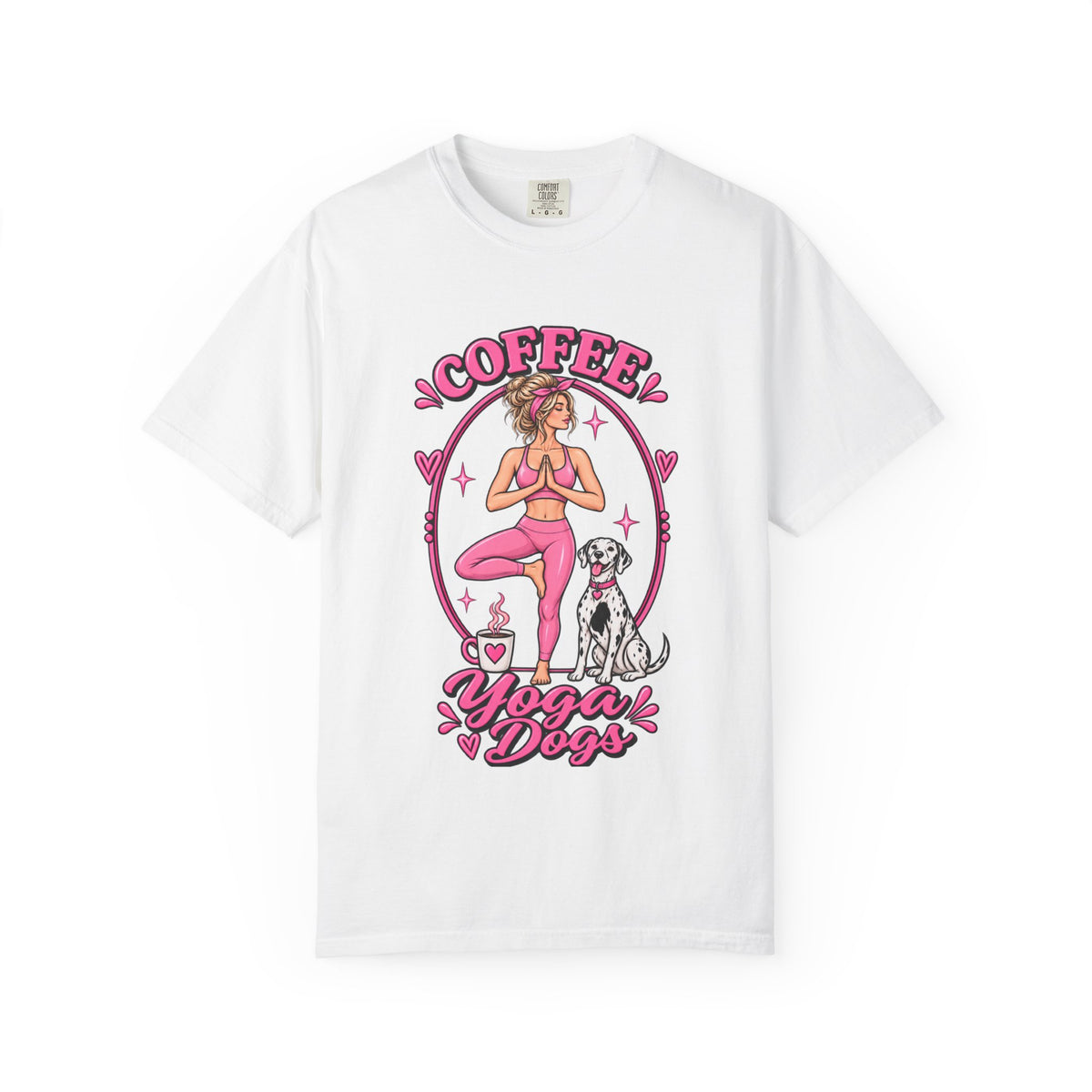 Coffee Yoga Dogs T-Shirt