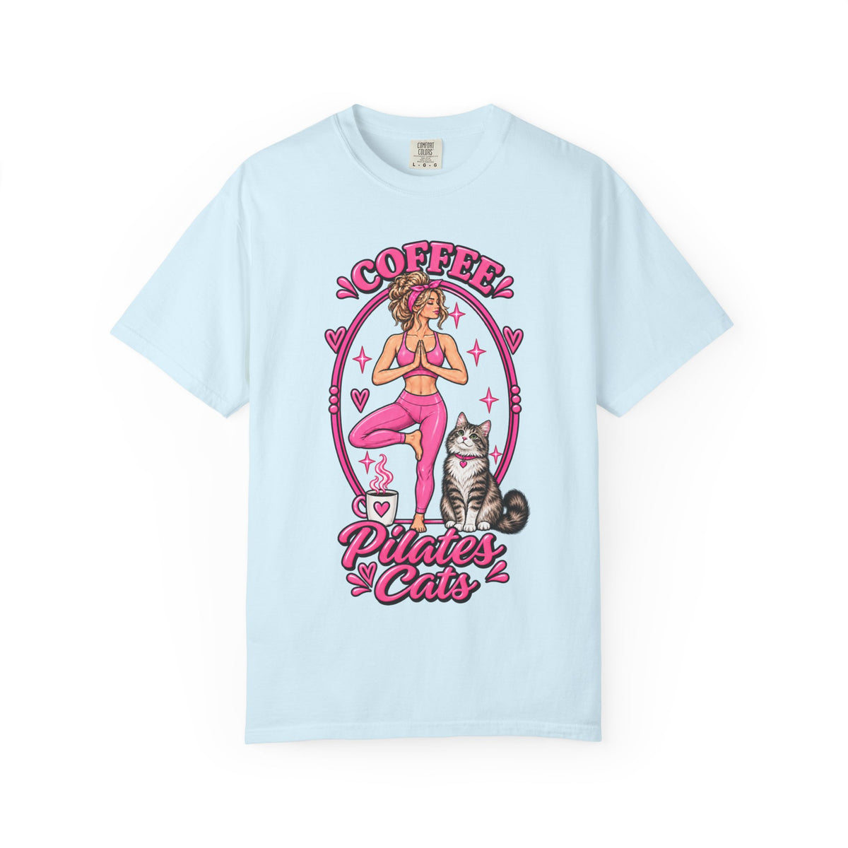 Coffee Pilates Cats T-shirt