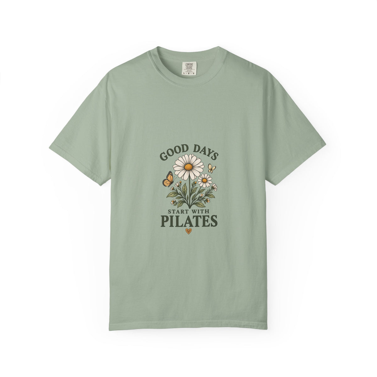 Good Days Start With Pilates Floral Fitness Tee  — Pilates Daisy T-Shirt