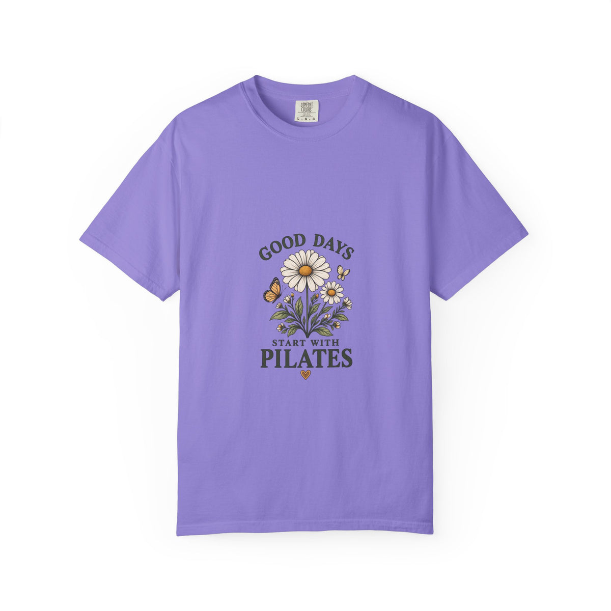 Good Days Start With Pilates Floral Fitness Tee  — Pilates Daisy T-Shirt