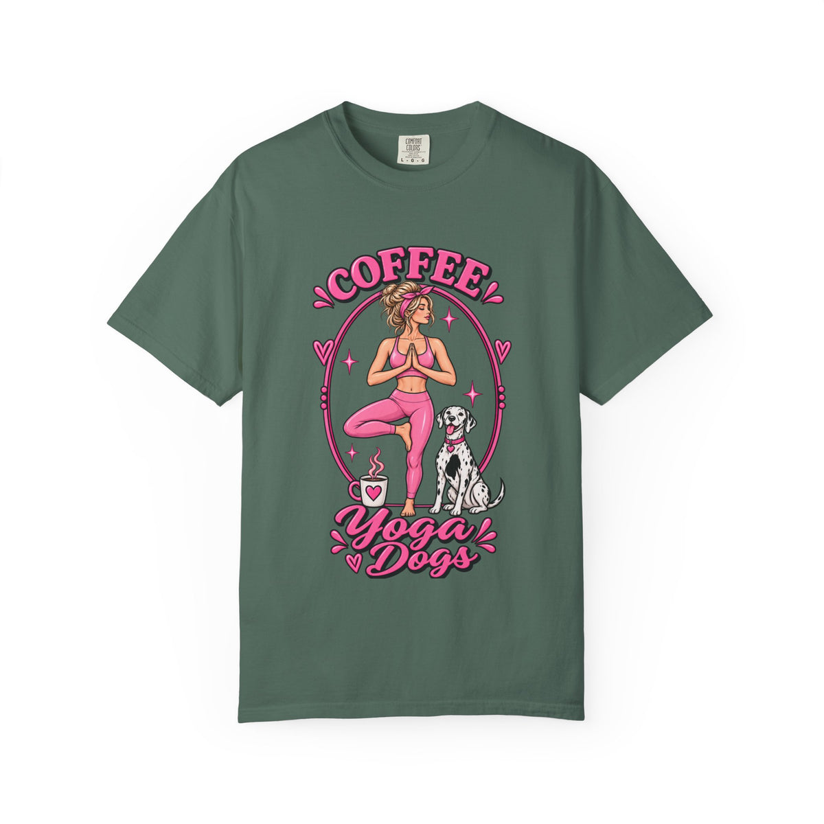 Coffee Yoga Dogs T-Shirt