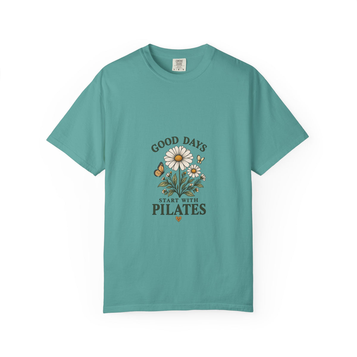 Good Days Start With Pilates Floral Fitness Tee  — Pilates Daisy T-Shirt