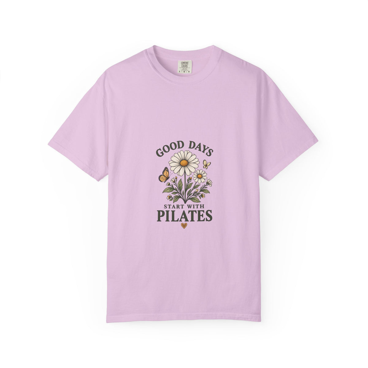 Good Days Start With Pilates Floral Fitness Tee  — Pilates Daisy T-Shirt
