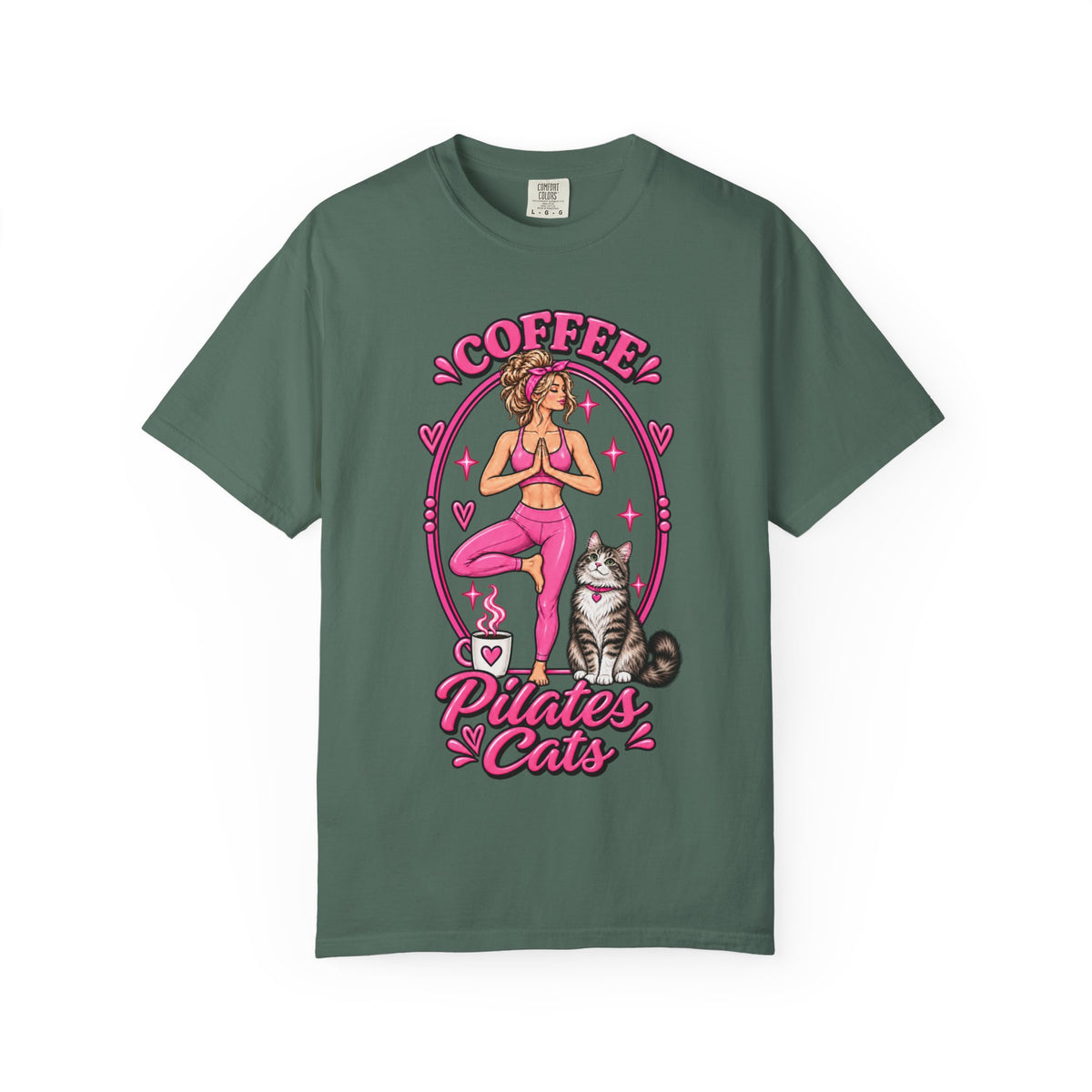 Coffee Pilates Cats T-shirt