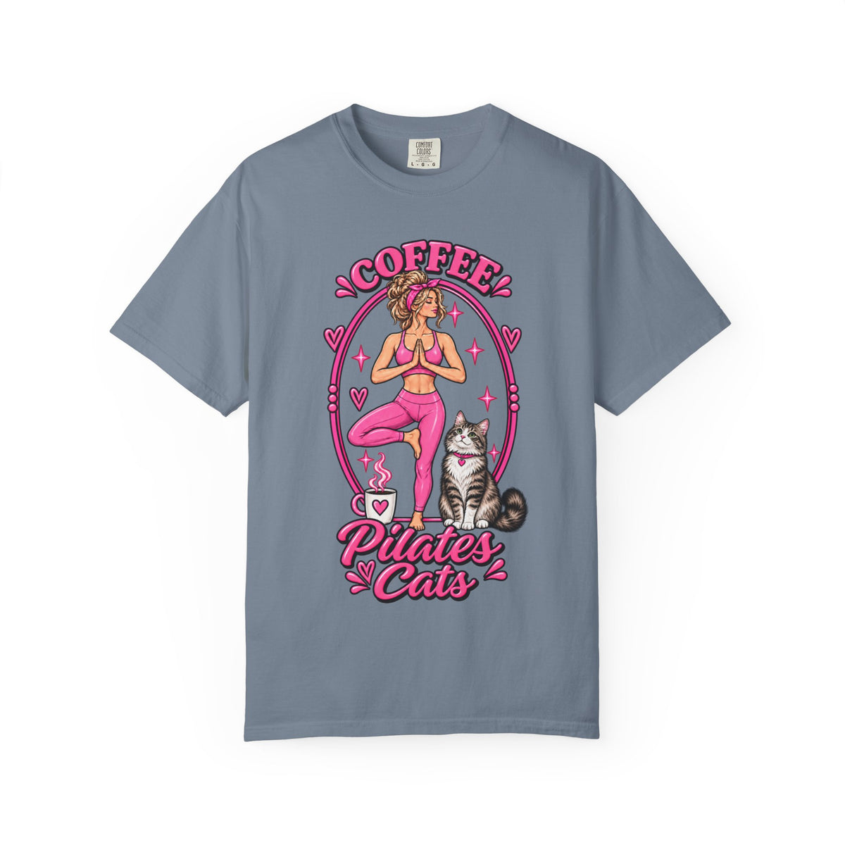 Coffee Pilates Cats T-shirt
