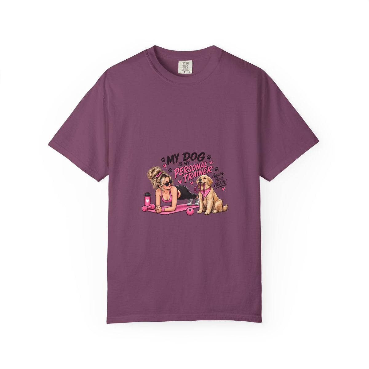 Dog Mom Yoga T-Shirt – "My Dog is My Therapist" Cute Pet Lover Tee