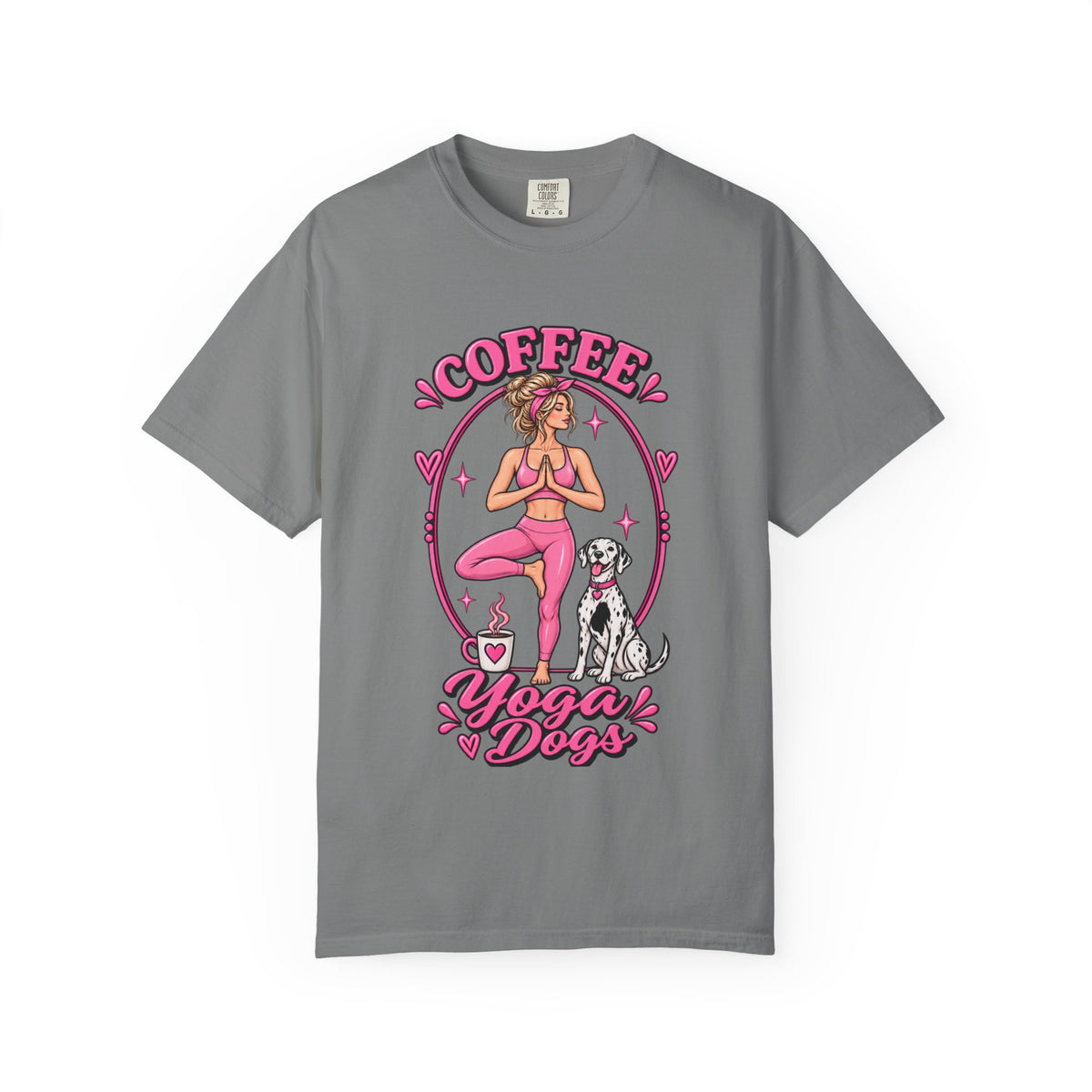 Coffee Yoga Dogs T-Shirt