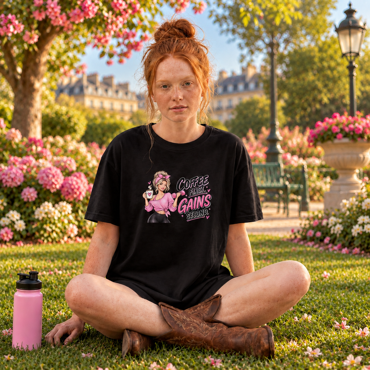 Coffee First, Gains Second T-Shirt