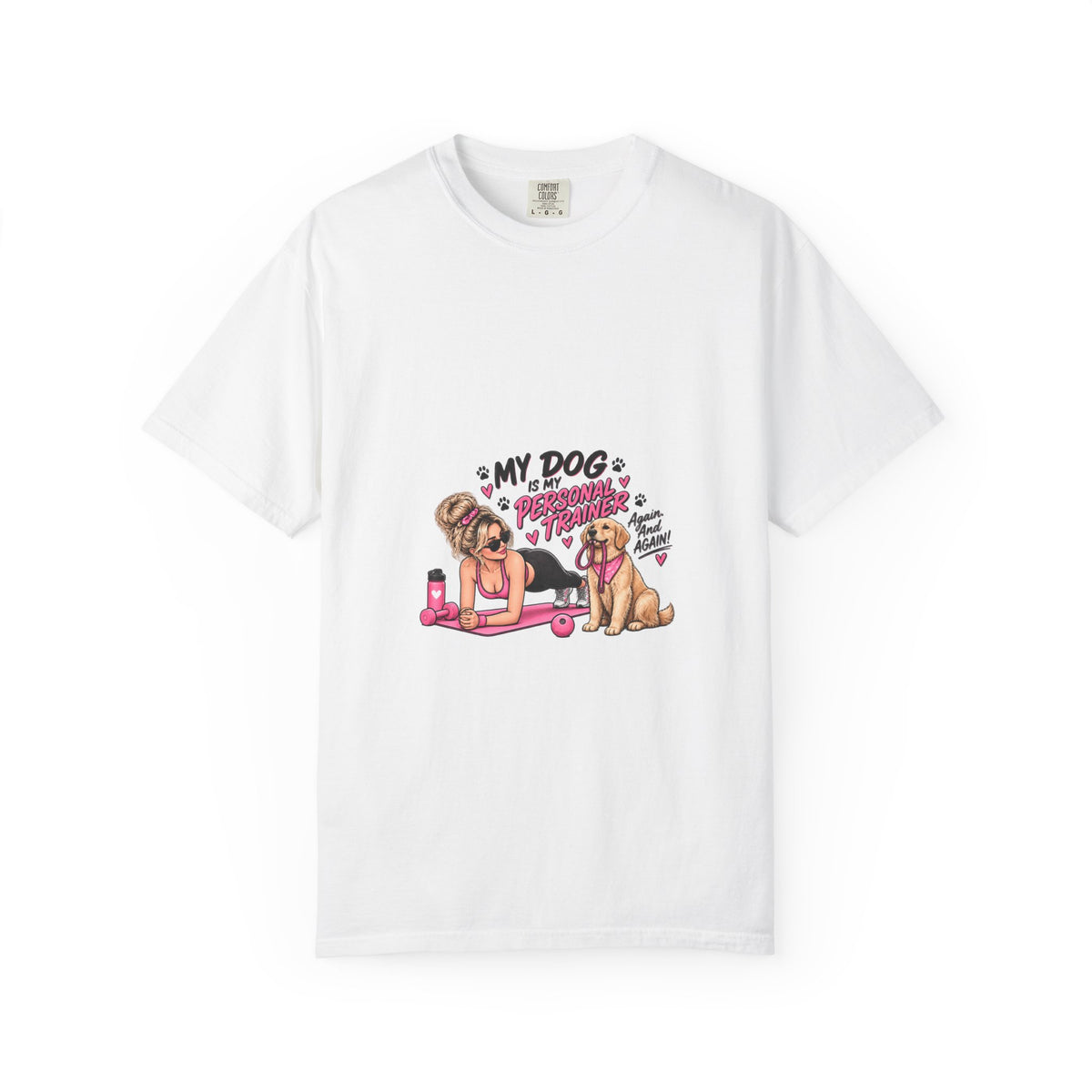 Dog Mom Yoga T-Shirt – "My Dog is My Therapist" Cute Pet Lover Tee
