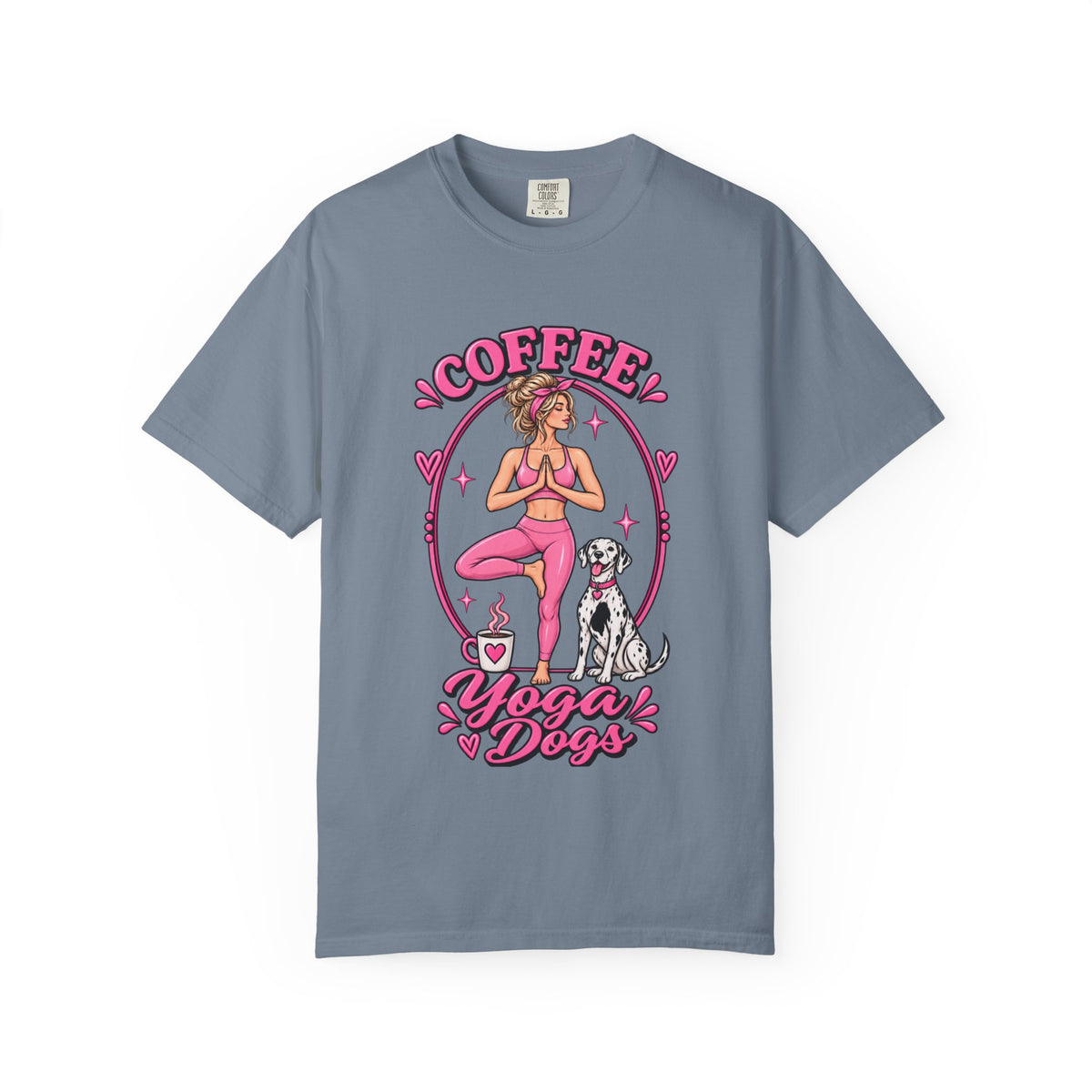 Coffee Yoga Dogs T-Shirt