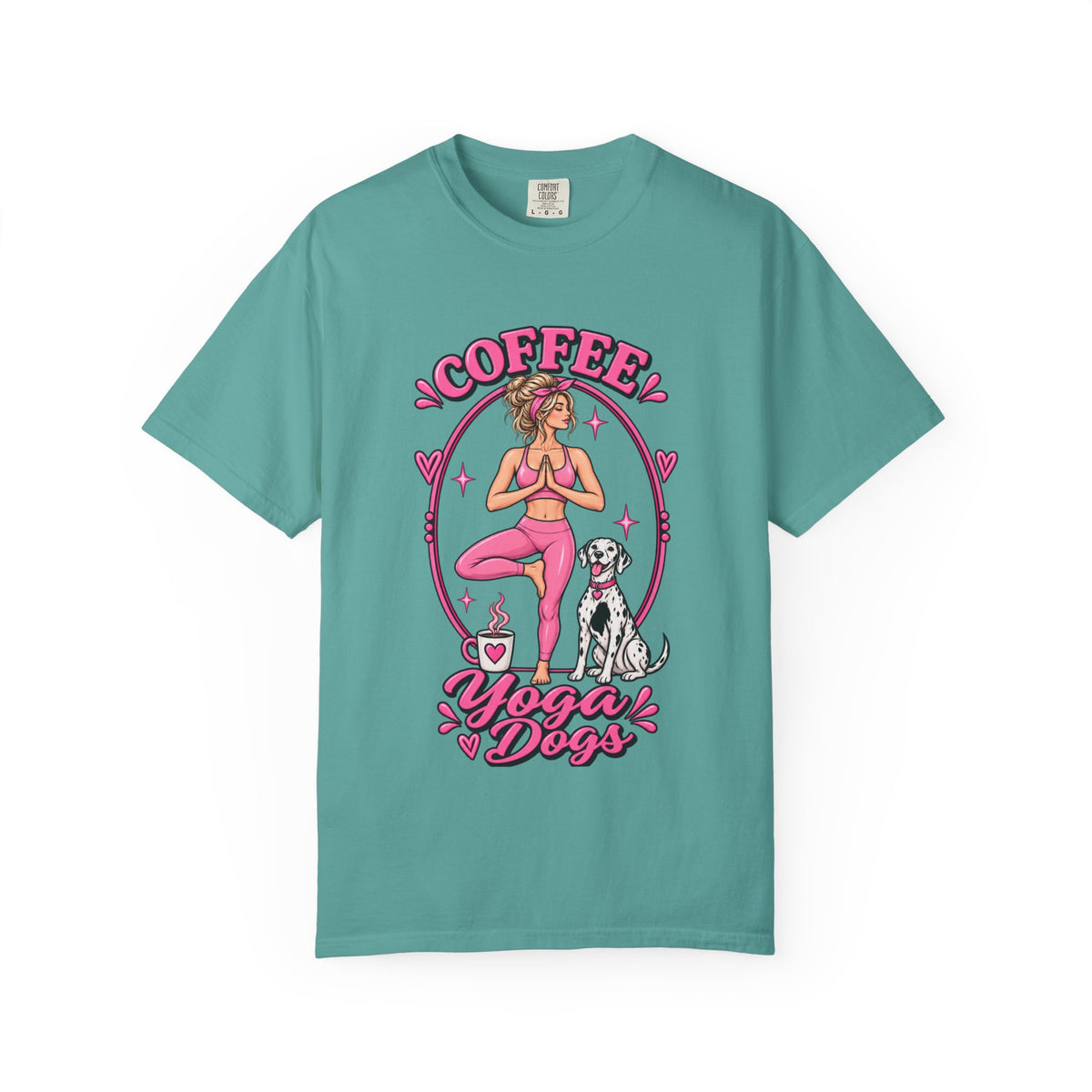 Coffee Yoga Dogs T-Shirt