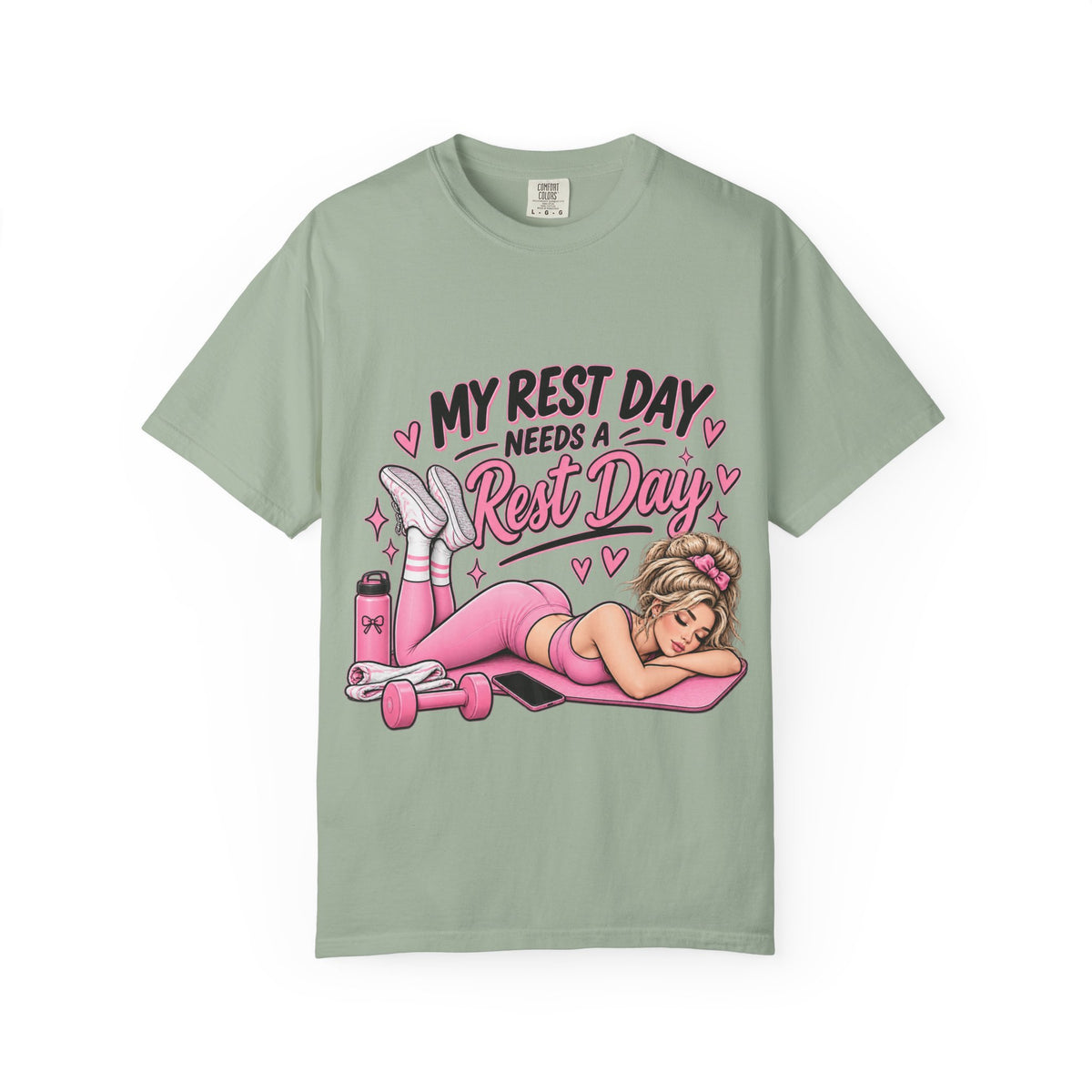 Rest Day Tee — "My Rest Day Needs a Rest Day" Workout Recovery T-Shirt