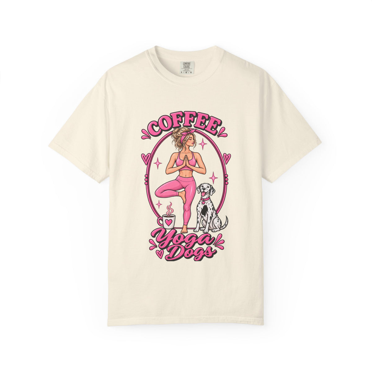 Coffee Yoga Dogs T-Shirt