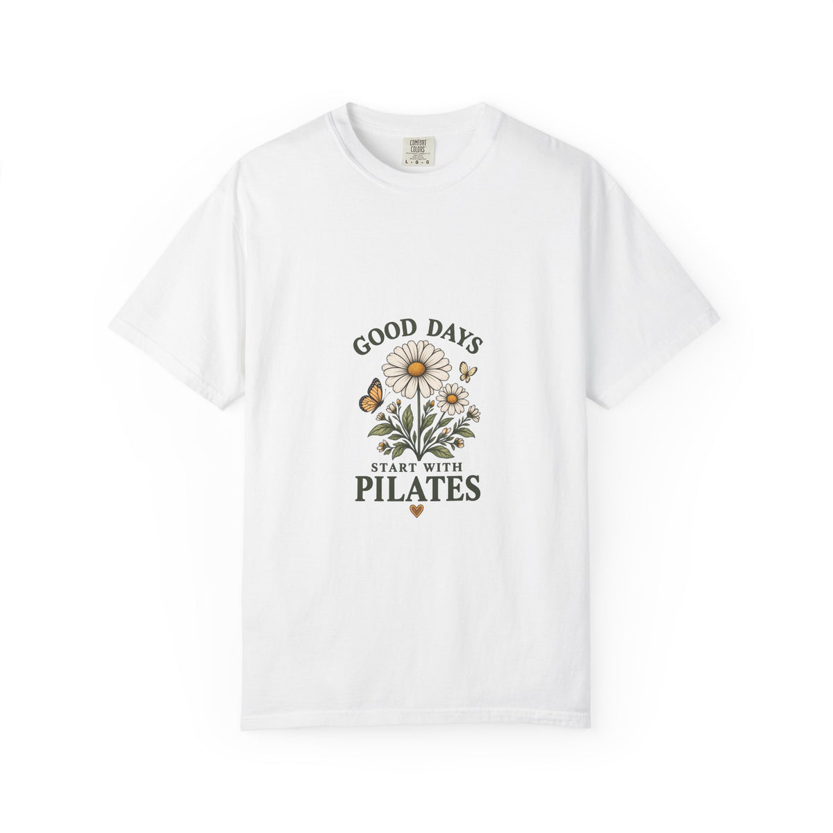 Good Days Start With Pilates Floral Fitness Tee  — Pilates Daisy T-Shirt