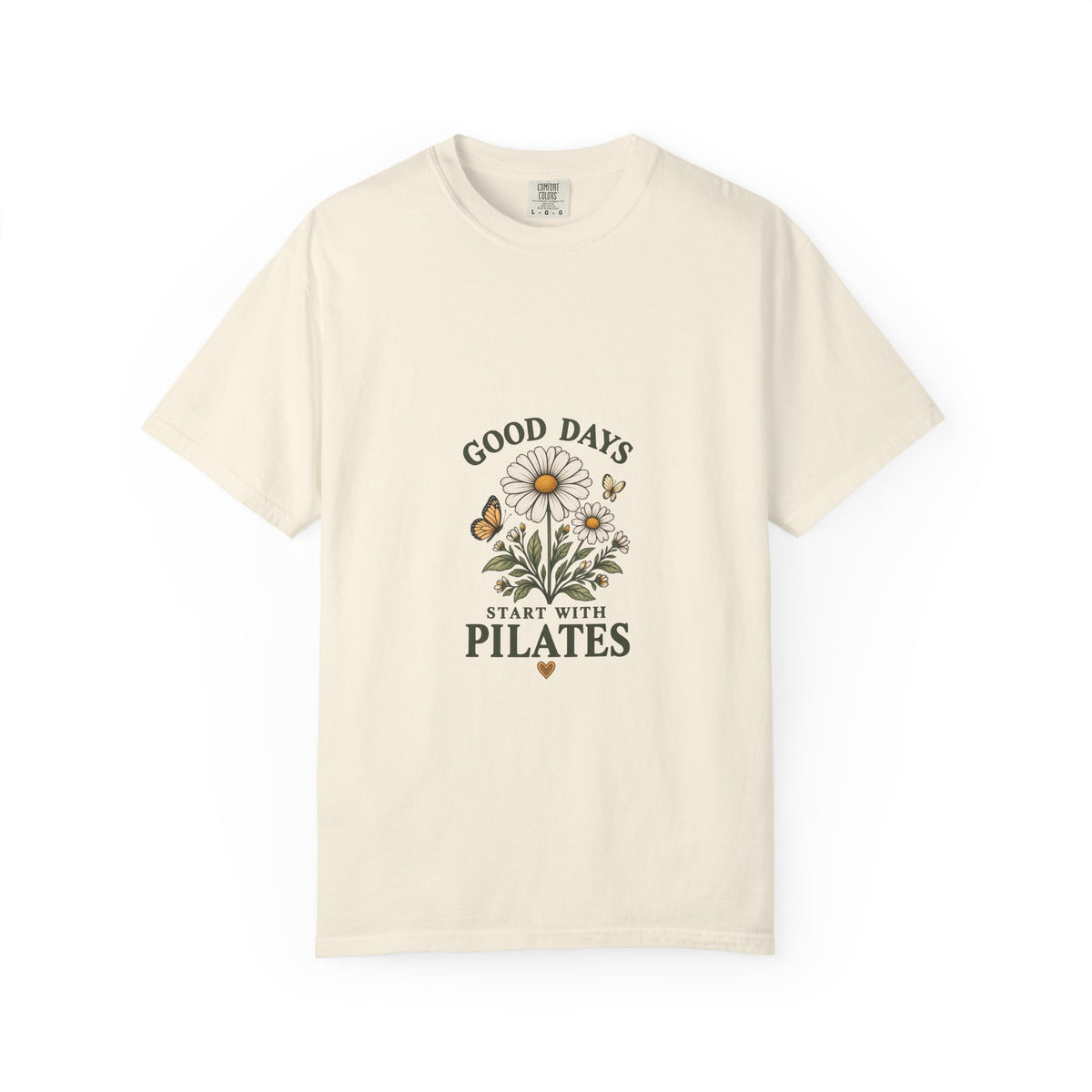 Good Days Start With Pilates Floral Fitness Tee  — Pilates Daisy T-Shirt