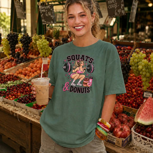 Squats & Donuts Workout T-Shirt