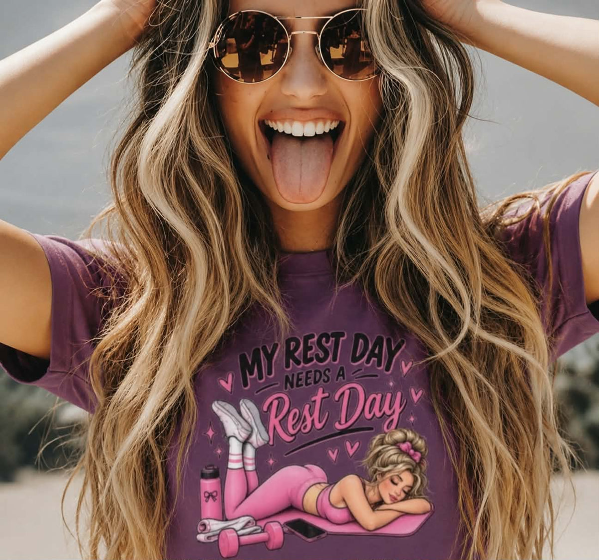 Rest Day Tee — "My Rest Day Needs a Rest Day" Workout Recovery T-Shirt